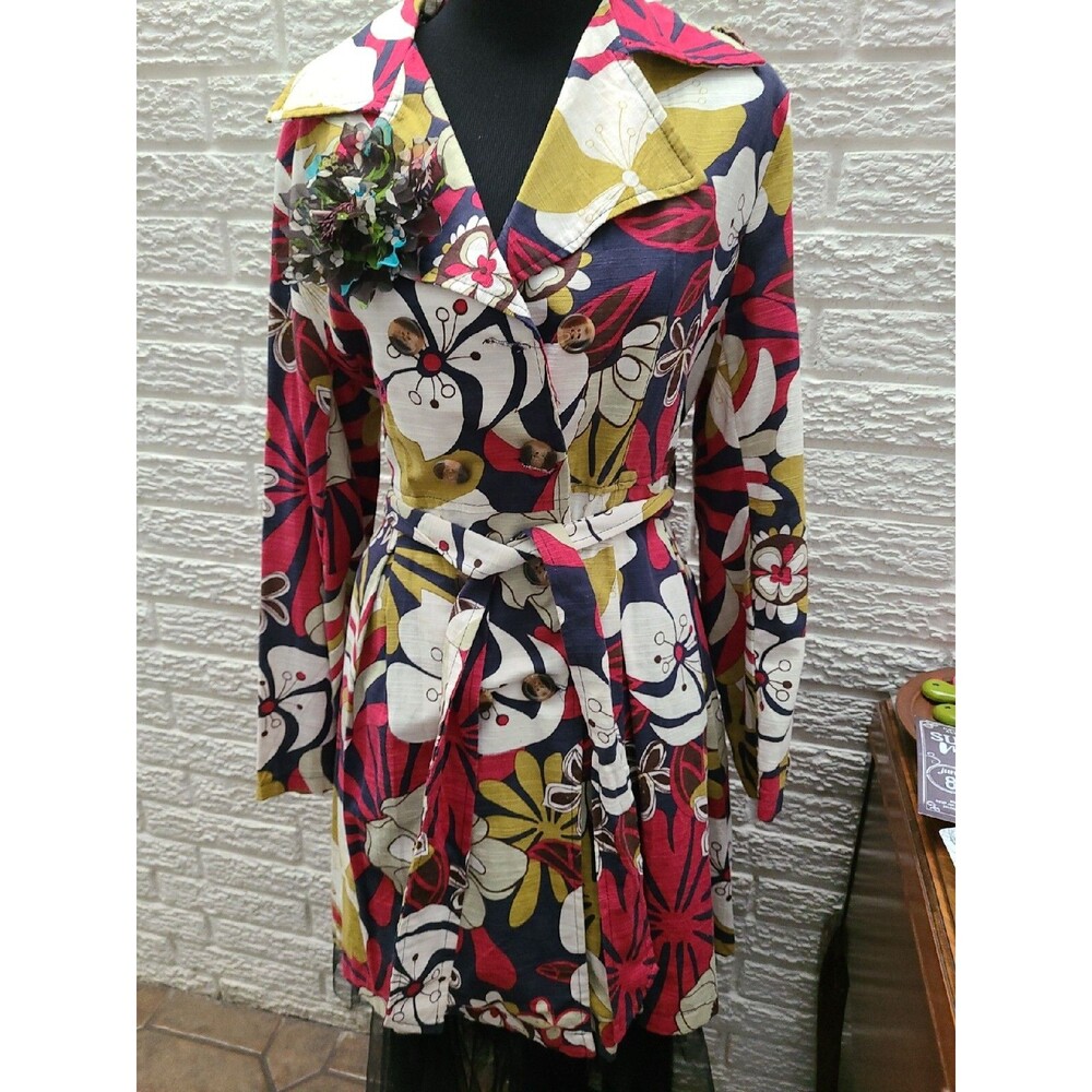 Tanuja Cute Summer lightweight doublebrested Blazer Coat Jacket large Excellent